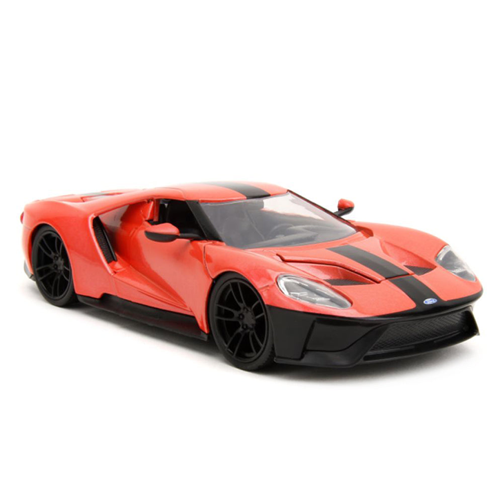 Jada 1:24 Scale Pink Slips 2017 Ford GT Orange Diecast Car Model