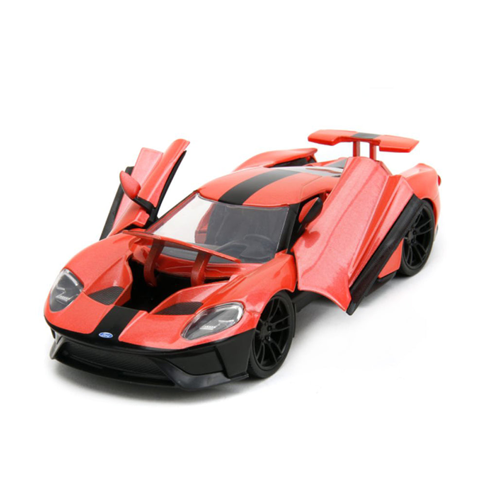 Jada 1:24 Scale Pink Slips 2017 Ford GT Orange Diecast Car Model