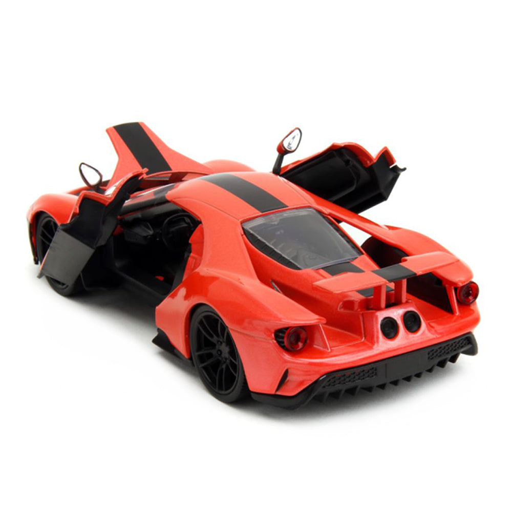 Jada 1:24 Scale Pink Slips 2017 Ford GT Orange Diecast Car Model