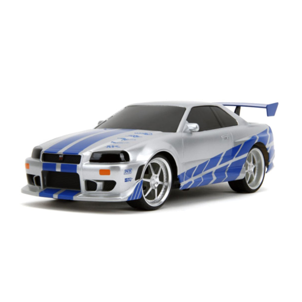 Jada 1:16 Scale Fast & Furious 2002 Nissan Skyline GT-R Remote Control Toy Model