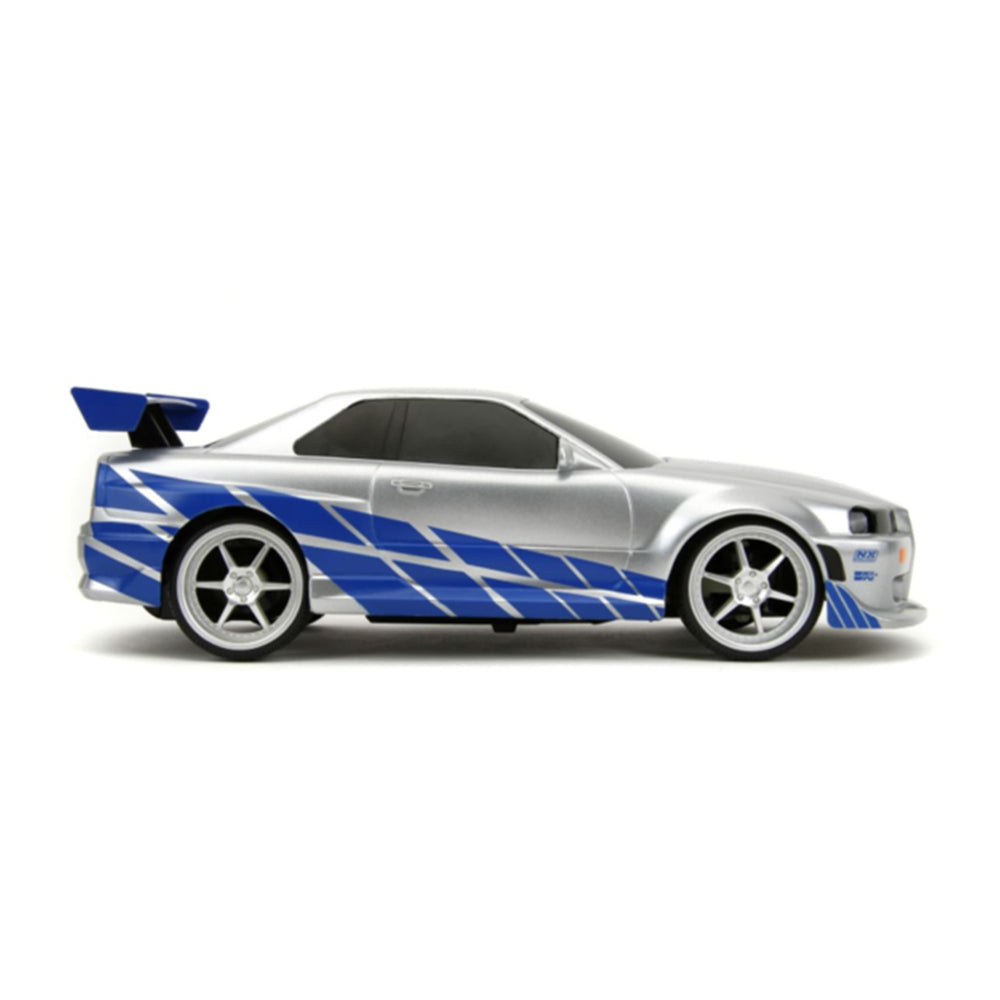 Jada 1:16 Scale Fast & Furious 2002 Nissan Skyline GT-R Remote Control Toy Model