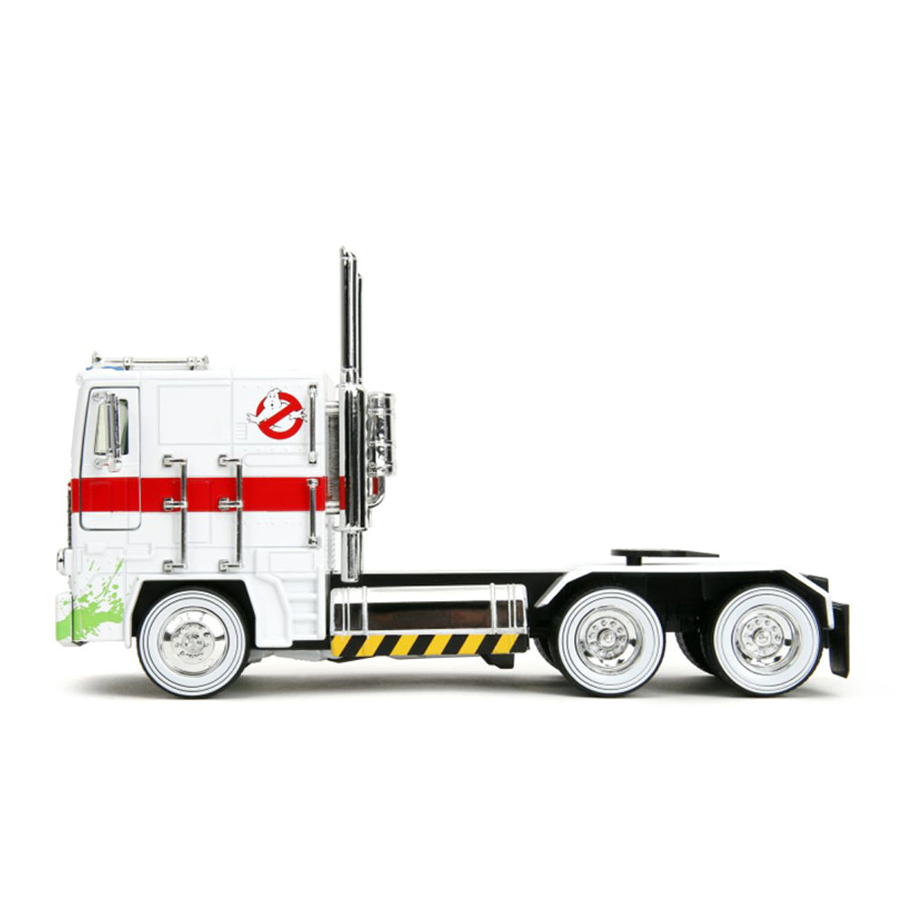 Jada 1:24 Scale Transformers Optimus Prime X Ghostbusters Ecto-1 Mash-up Diecast Model