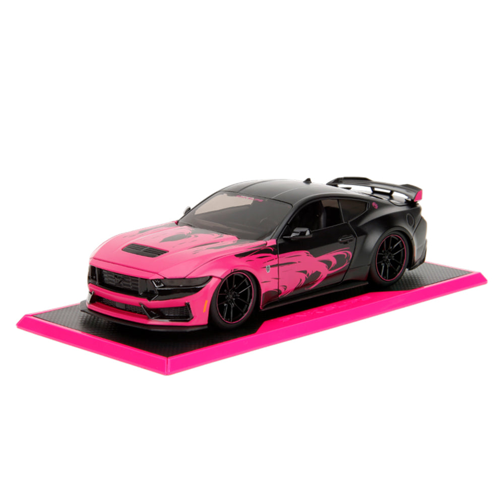Jada 1:24 Scale Pink Slips 2024 Ford Mustang Dark Horse Diecast Car Model