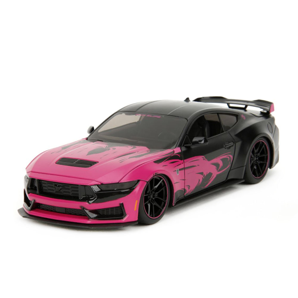 Jada 1:24 Scale Pink Slips 2024 Ford Mustang Dark Horse Diecast Car Model