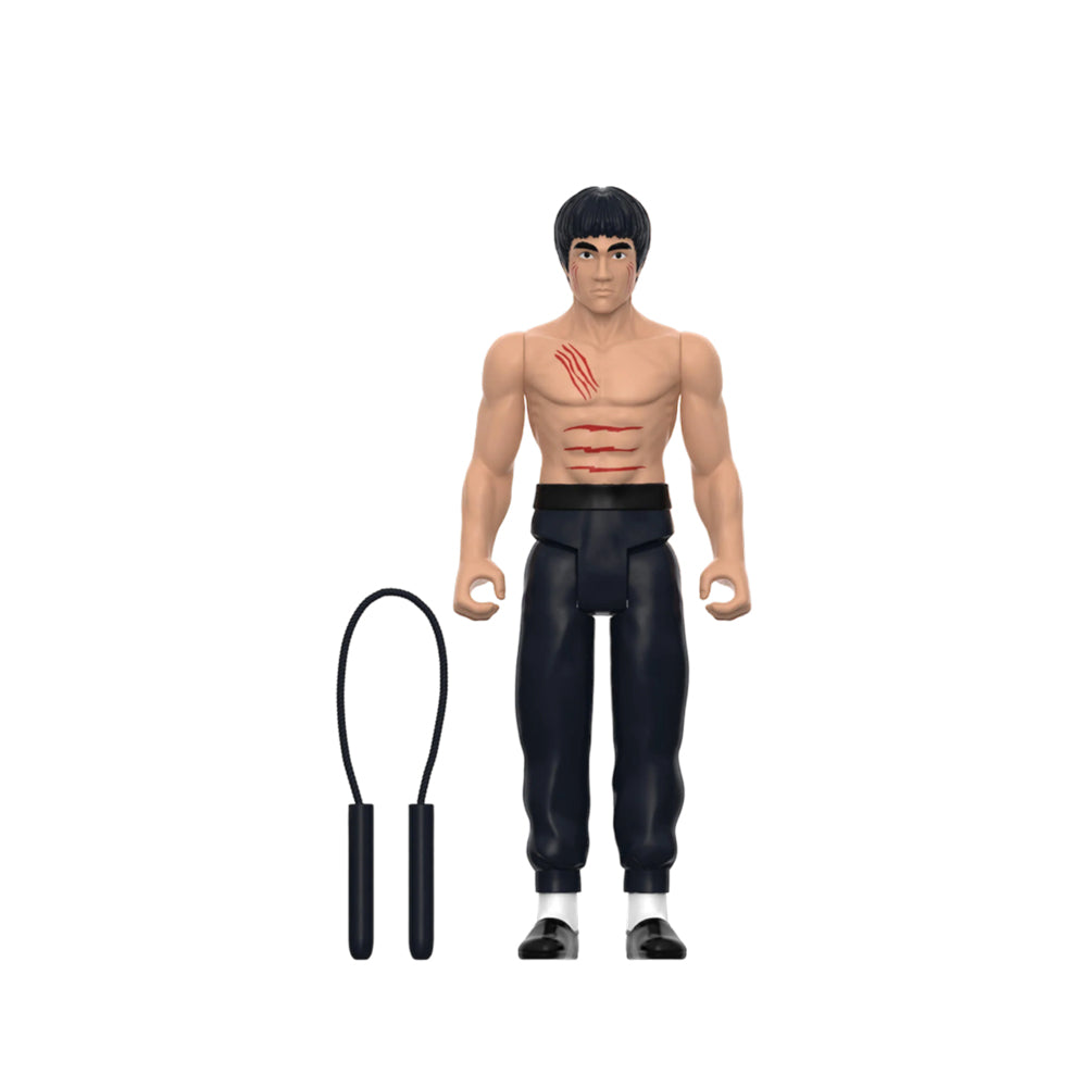 Super7 Bruce Lee The Warrior ReAction 3.75'' Action Figure With Nunchucks