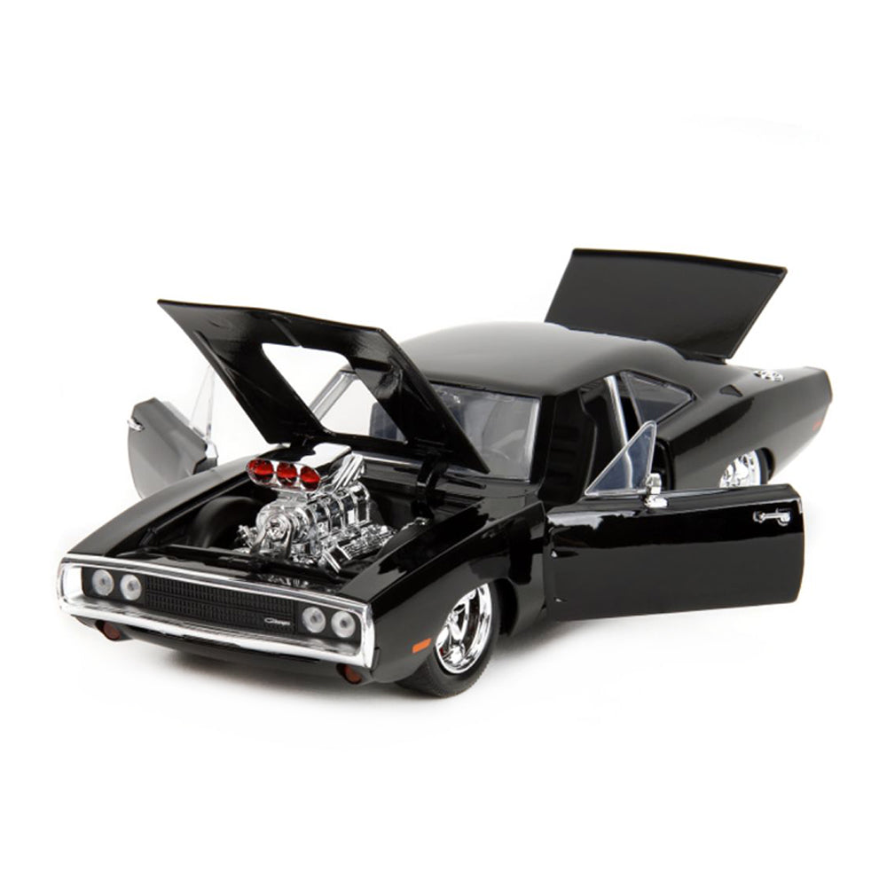 Jada 1:24 Scale Hollywood Rides 1970 Dodge Charger With Dom Toretto Diecast Model