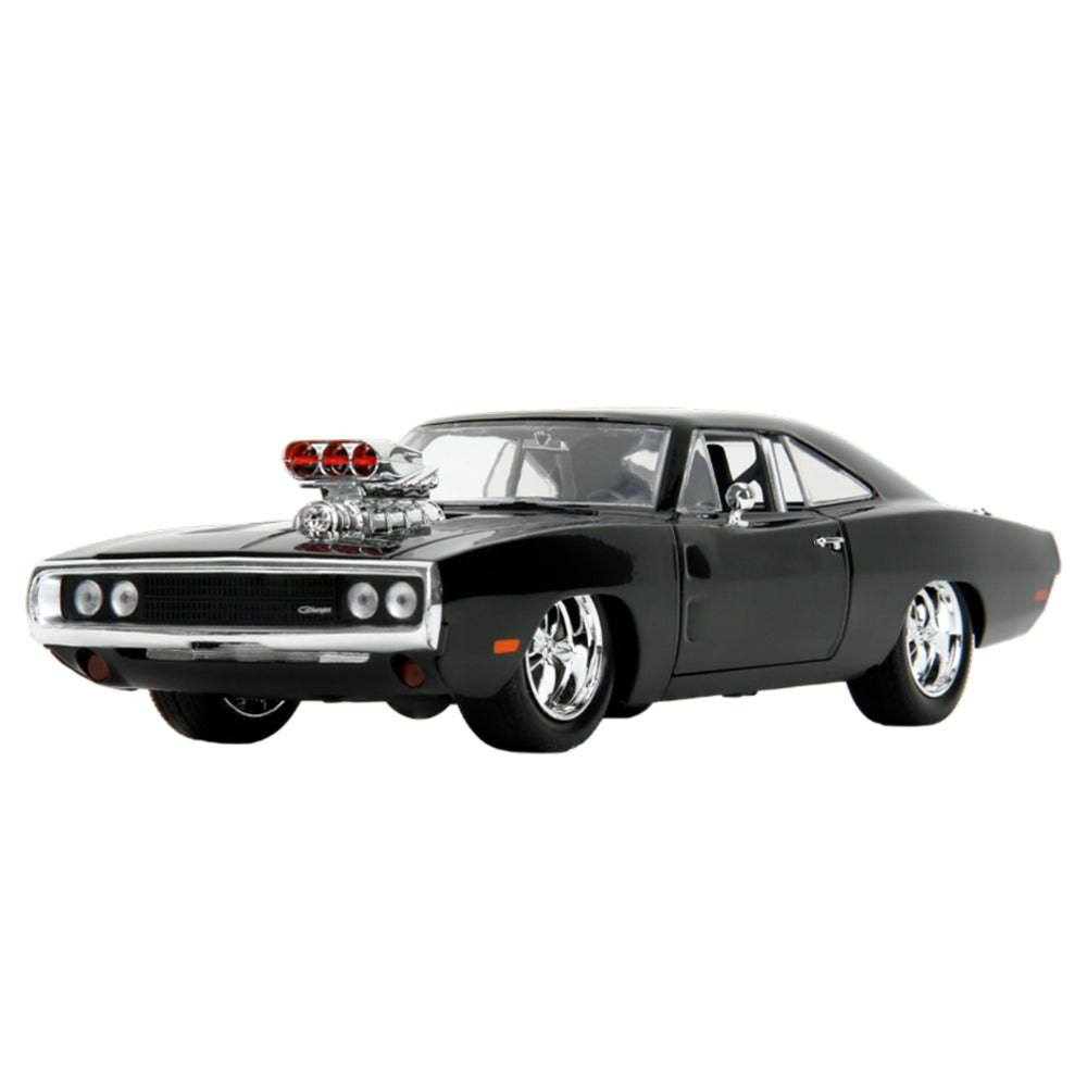 Jada 1:24 Scale Fast & Furious 1970 Dodge Charger Black Diecast Car Model