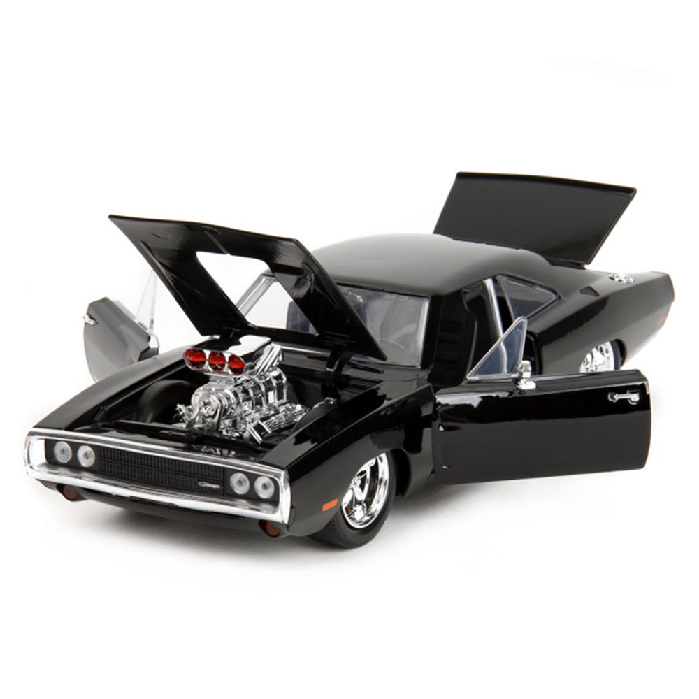 Jada 1:24 Scale Fast & Furious 1970 Dodge Charger Black Diecast Car Model