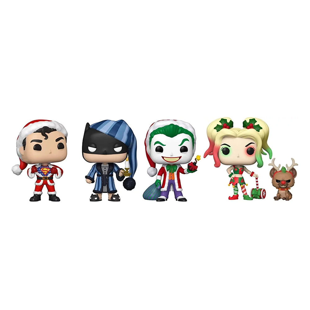 Funko DC Comics Holiday Pop! Vinyl Figures Superman Batman Joker Harley Quinn