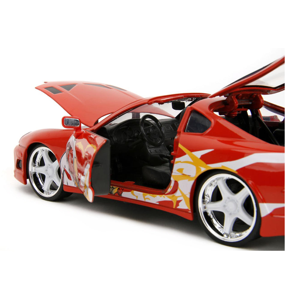 Jada 1:24 Scale One Punch Man 1995 Toyota Supra With Saitama Diecast Vehicle