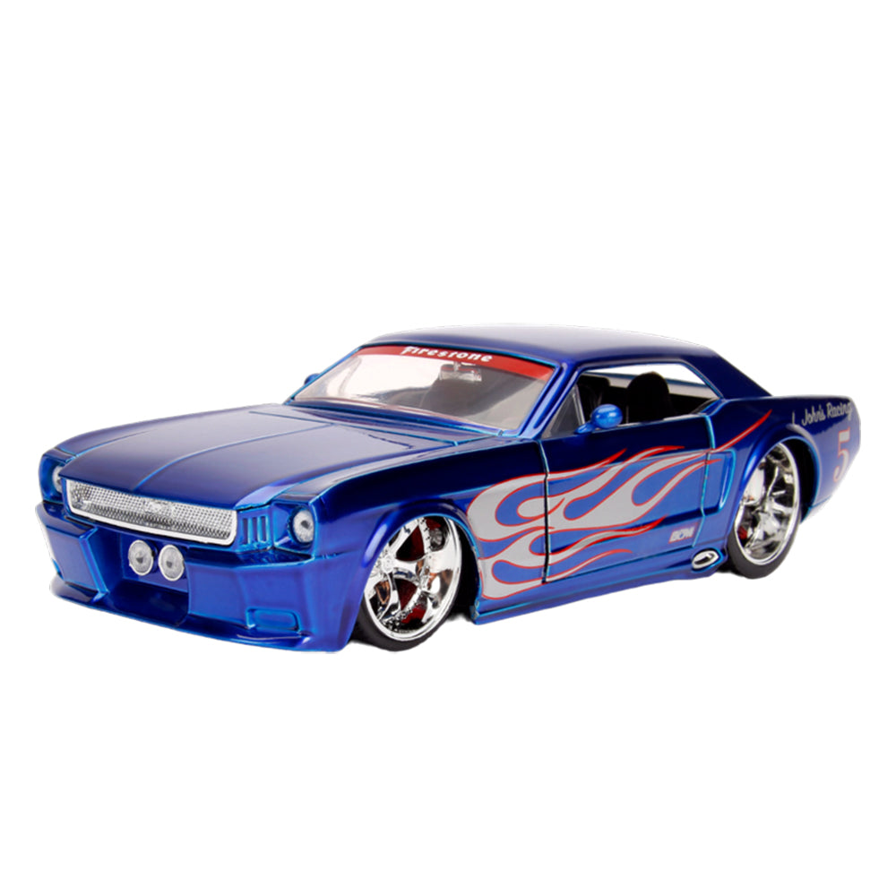 Jada 1:24 Scale Big Time Muscle 1965 Ford Mustang GT Blue Diecast Model