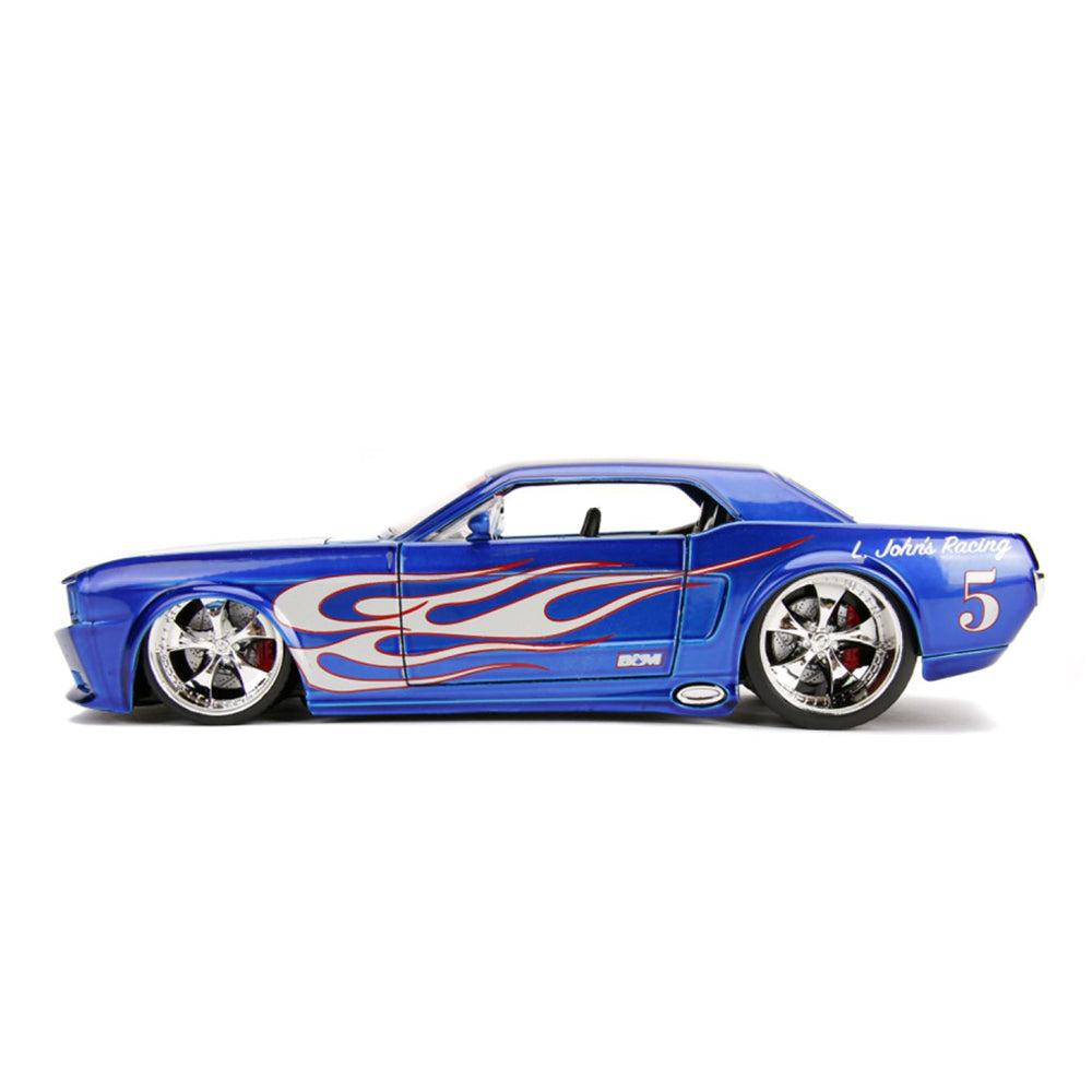 Jada 1:24 Scale Big Time Muscle 1965 Ford Mustang GT Blue Diecast Model