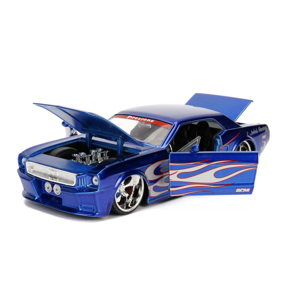 Jada 1:24 Scale Big Time Muscle 1965 Ford Mustang GT Blue Diecast Model