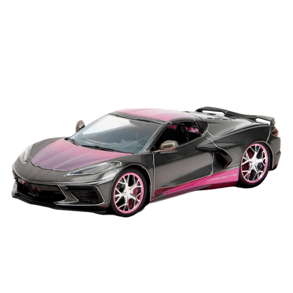 Jada 1:24 Scale Pink Slips 2020 Chevrolet Corvette Stingray Diecast Vehicle