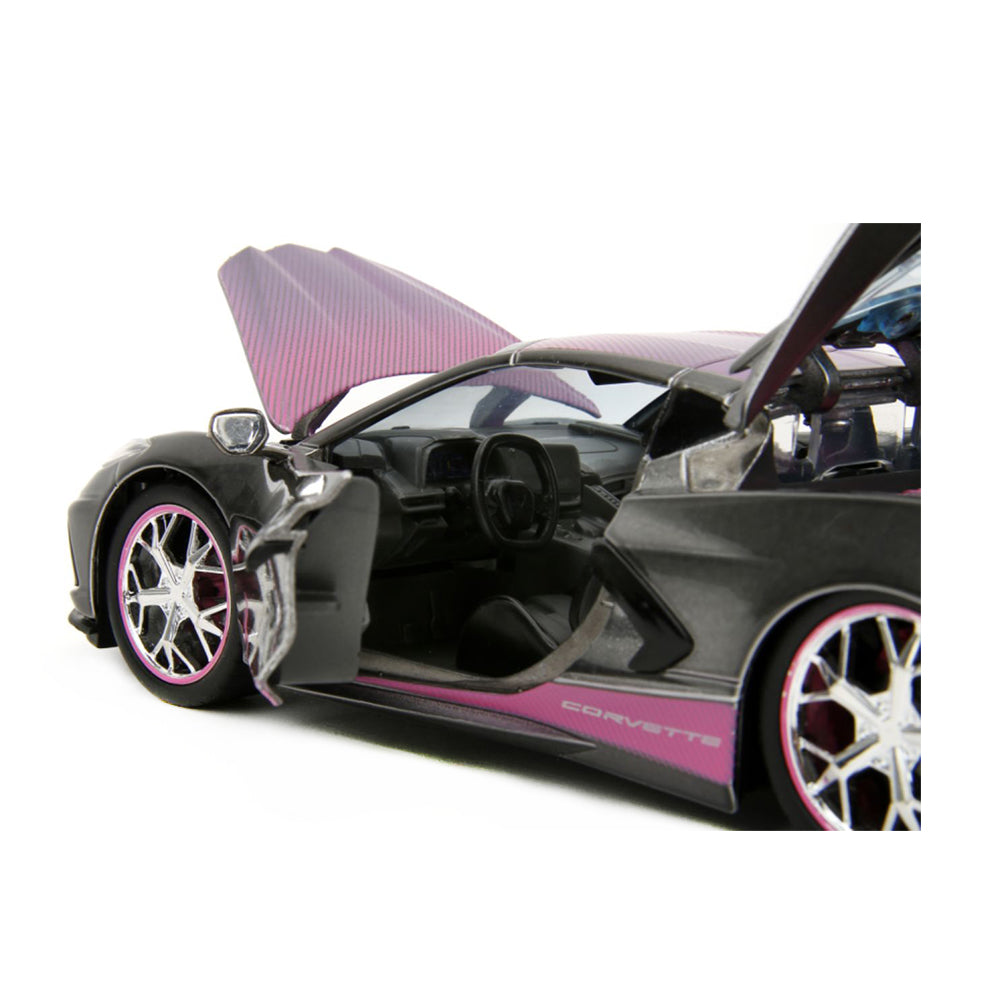 Jada 1:24 Scale Pink Slips 2020 Chevrolet Corvette Stingray Diecast Vehicle