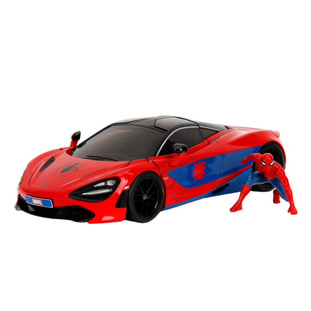 Jada 1:24 Scale Hollywood Rides Spider-Man With McLaren 720S Diecast Car Model