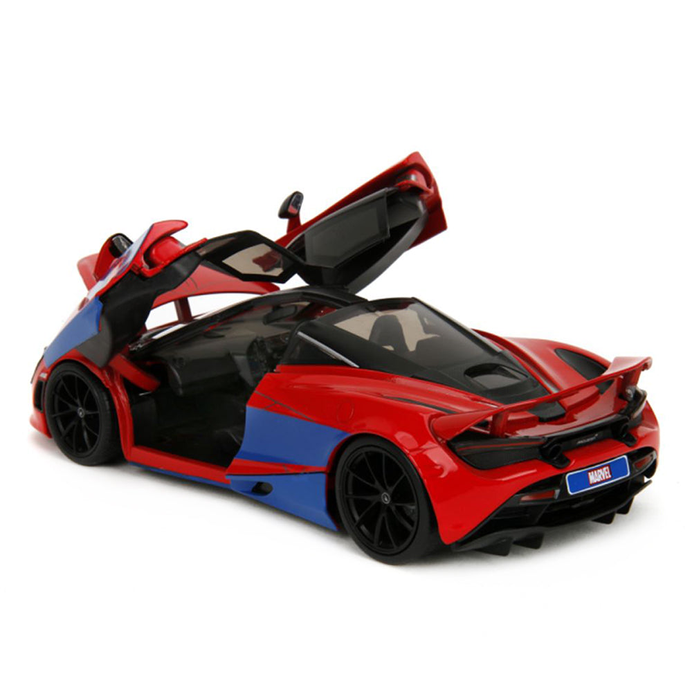 Jada 1:24 Scale Hollywood Rides Spider-Man With McLaren 720S Diecast Car Model