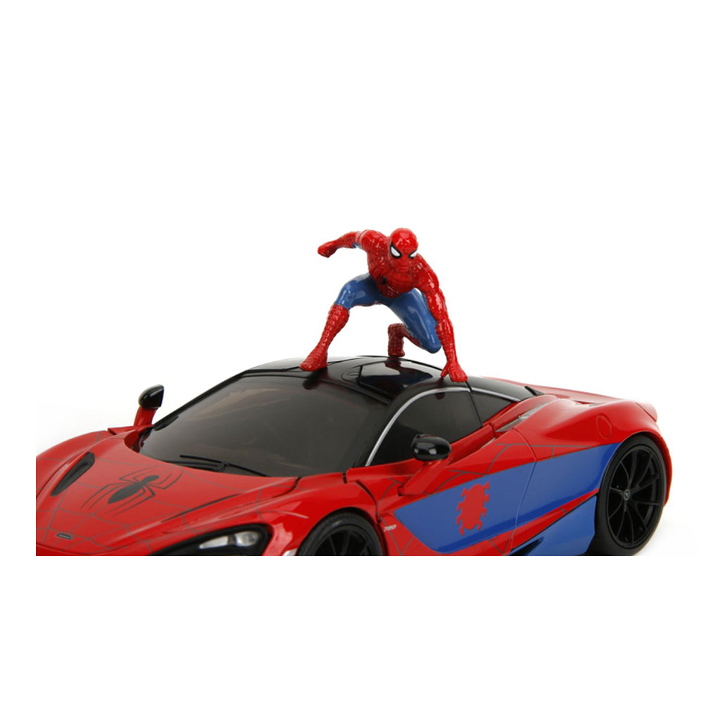 Jada 1:24 Scale Hollywood Rides Spider-Man With McLaren 720S Diecast Car Model