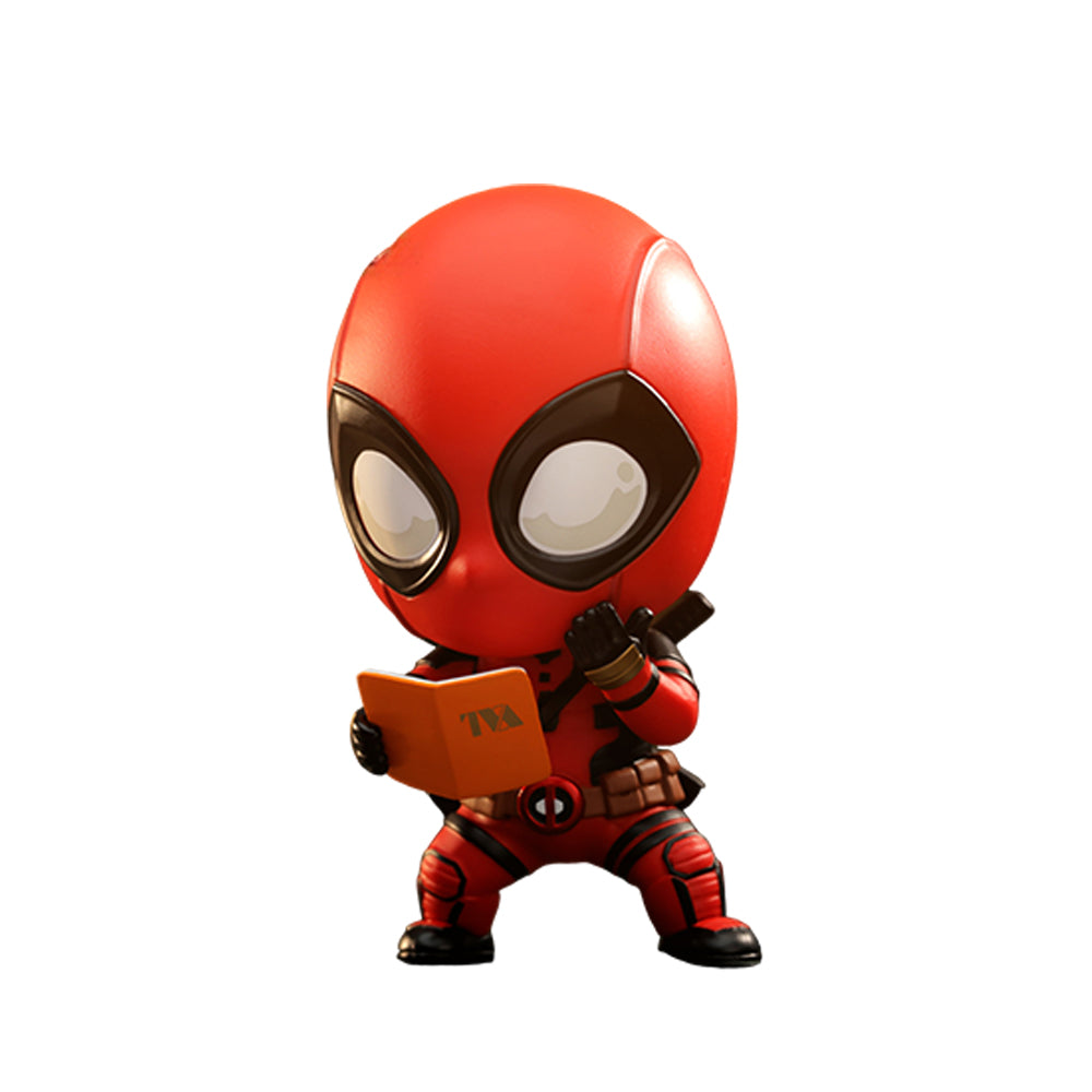 Hot Toys Deadpool & Wolverine Deadpool With Book Cosbaby Figure Collectible