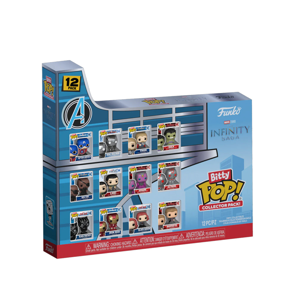 Funko Marvel Comics Avengers Tower Bitty Pop! 12-Pack Vinyl Figures Collectible