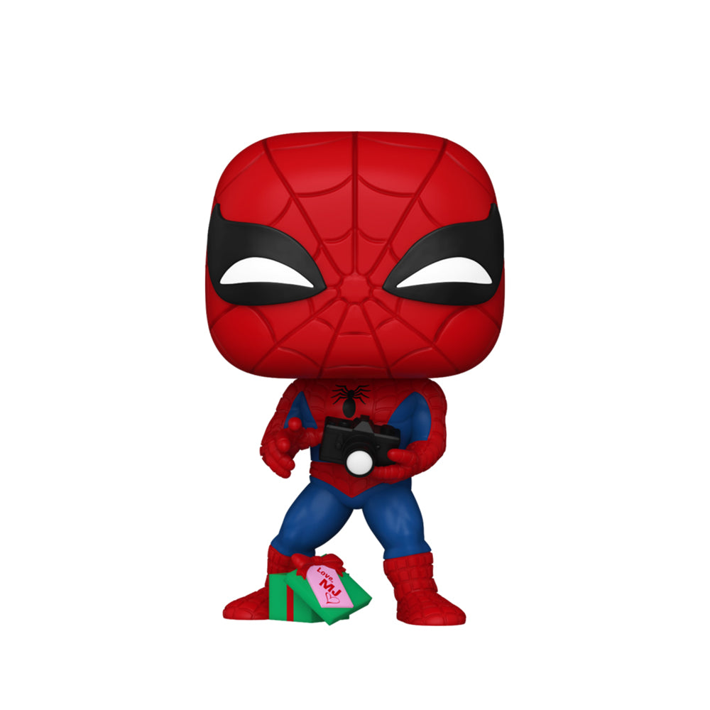 Funko Marvel Comics Spider-Man With Gift Holiday Pop! Vinyl Figure Collectible