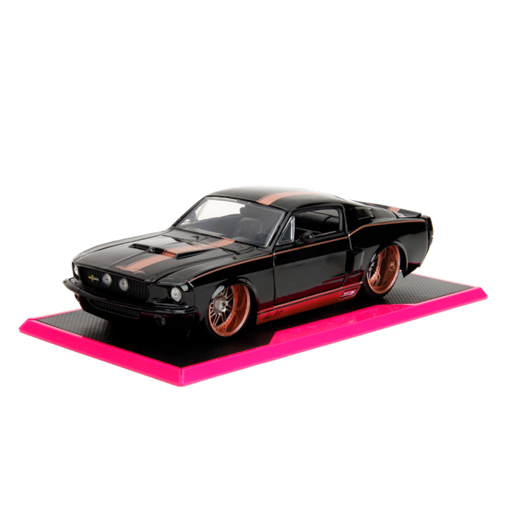 Jada 1:24 Scale Pink Slips 1967 Ford Mustang Shelby GT500 Diecast Car Model