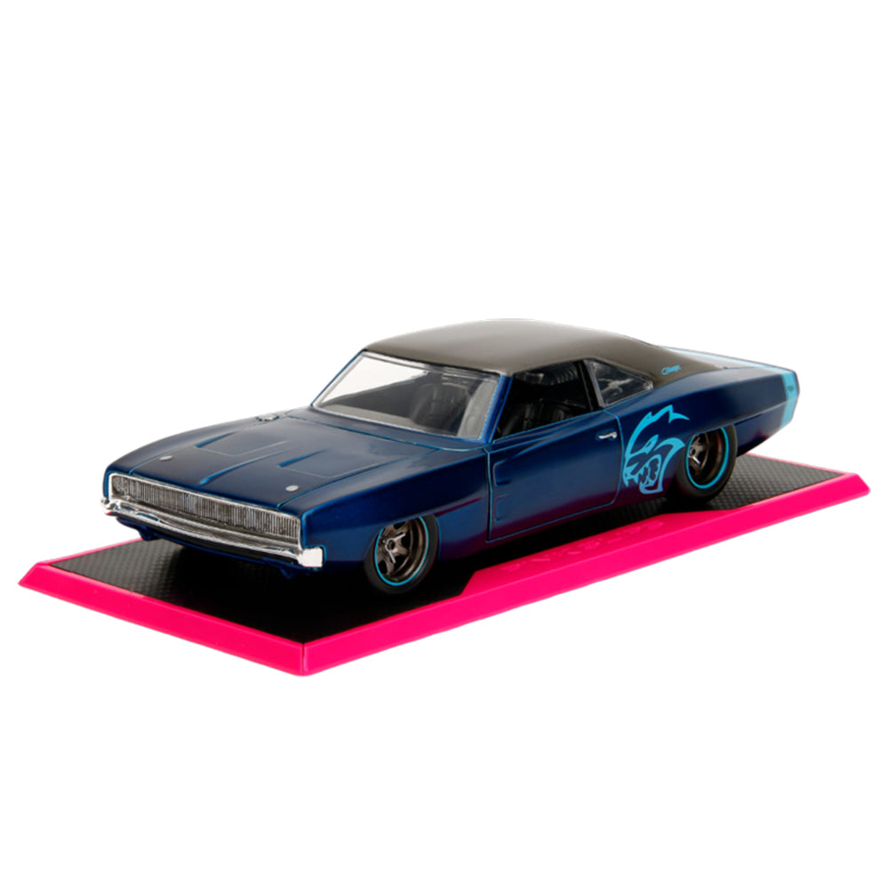 Jada 1:24 Scale Pink Slips 1968 Dodge Charger Widebody Diecast Car Model