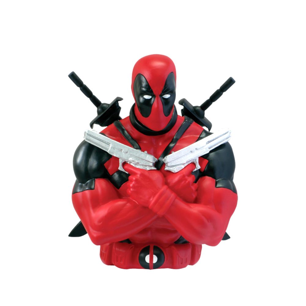 Monogram Marvel Deadpool Bust Coin Bank Piggy Bank