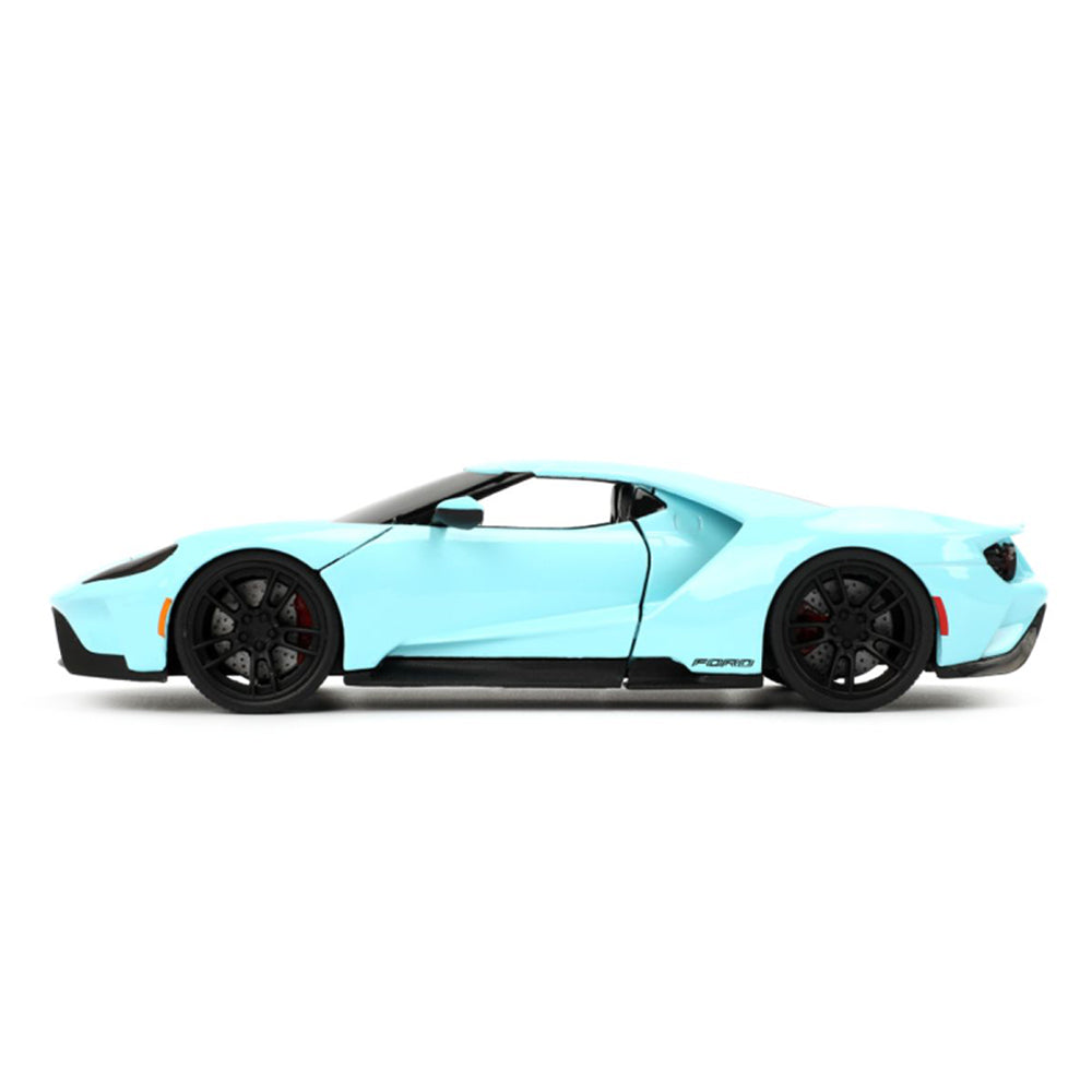 Jada 1:24 Scale Pink Slips 2017 Ford GT Blue Diecast Car Model