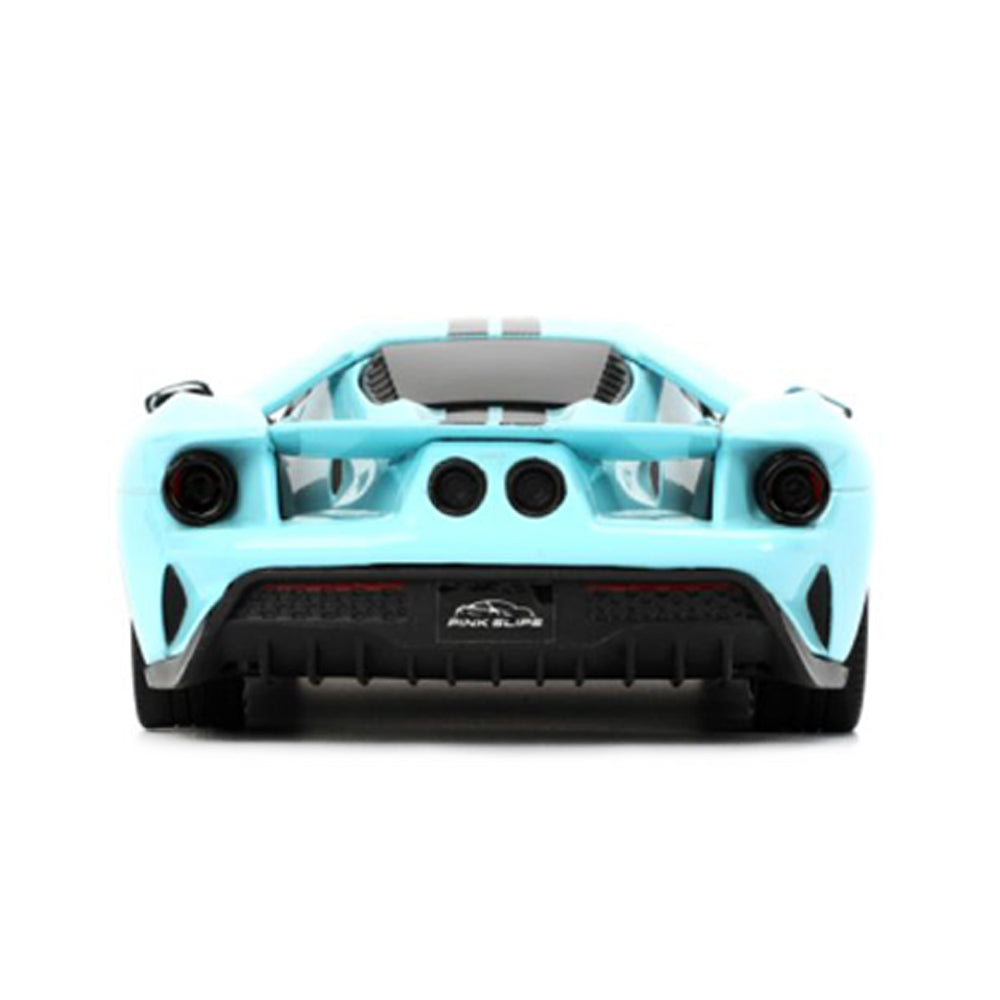Jada 1:24 Scale Pink Slips 2017 Ford GT Blue Diecast Car Model
