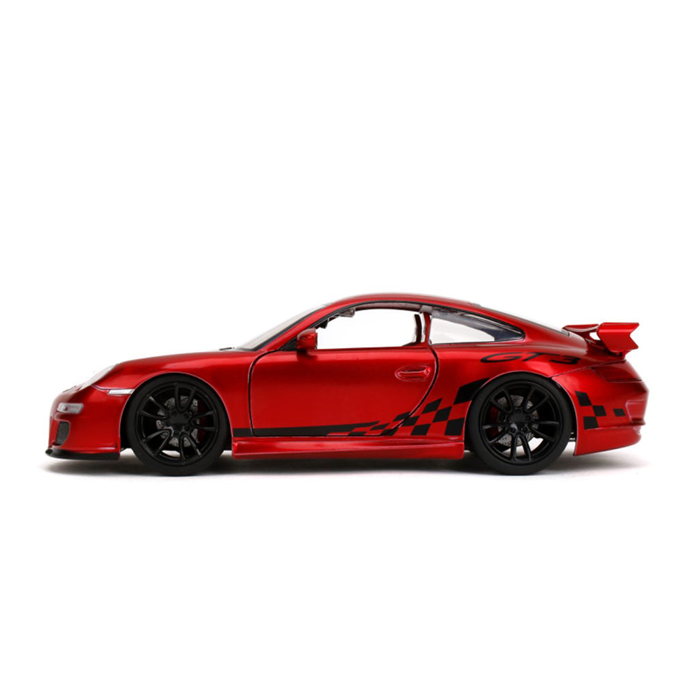 Jada 1:24 Scale Pink Slips Porsche 911 Turbo 997 Red Diecast Car Model