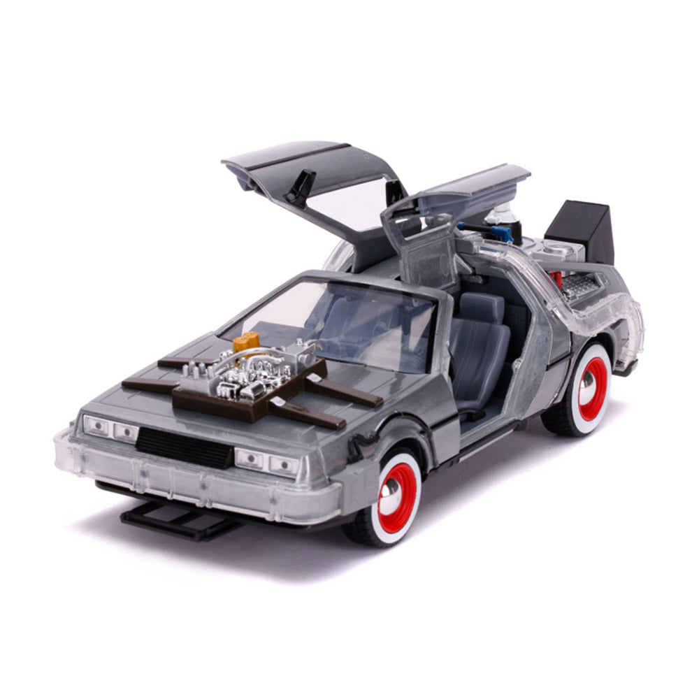 Jada 1:24 Scale Back To The Future Part 3 DeLorean Time Machine Diecast Vehicle