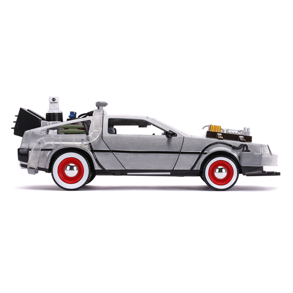Jada 1:24 Scale Back To The Future Part 3 DeLorean Time Machine Diecast Vehicle