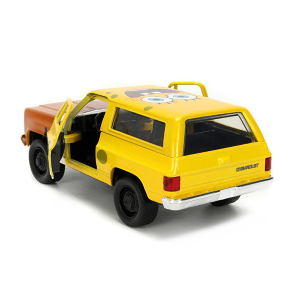 Jada 1:32 Scale Spongebob Squarepants 1980 Chevrolet K5 Blazer Diecast Vehicle