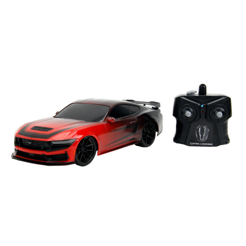 Jada 1:16 Scale Big Time Muscle 2024 Ford Mustang Dark Horse Remote Control Car