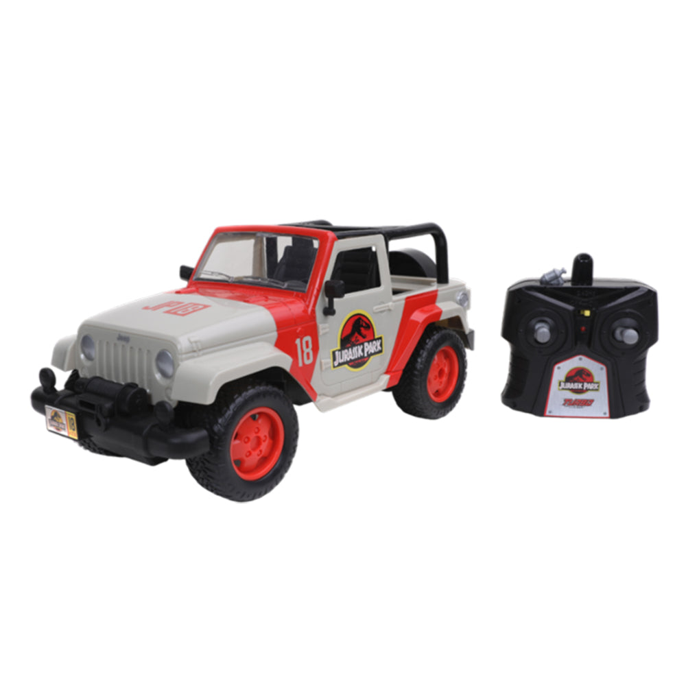 Jada 1:16 Scale Jurassic World 2014 Jeep Wrangler Remote Control Diecast Car