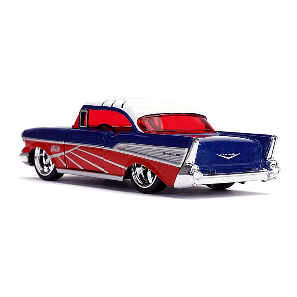 Jada 1:32 Scale Marvel Avengers Falcon 1957 Chevy Bel Air Diecast Vehicle
