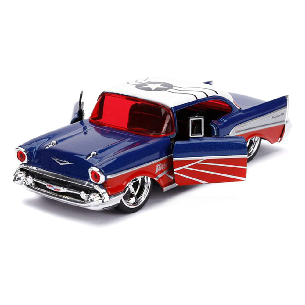 Jada 1:32 Scale Marvel Avengers Falcon 1957 Chevy Bel Air Diecast Vehicle