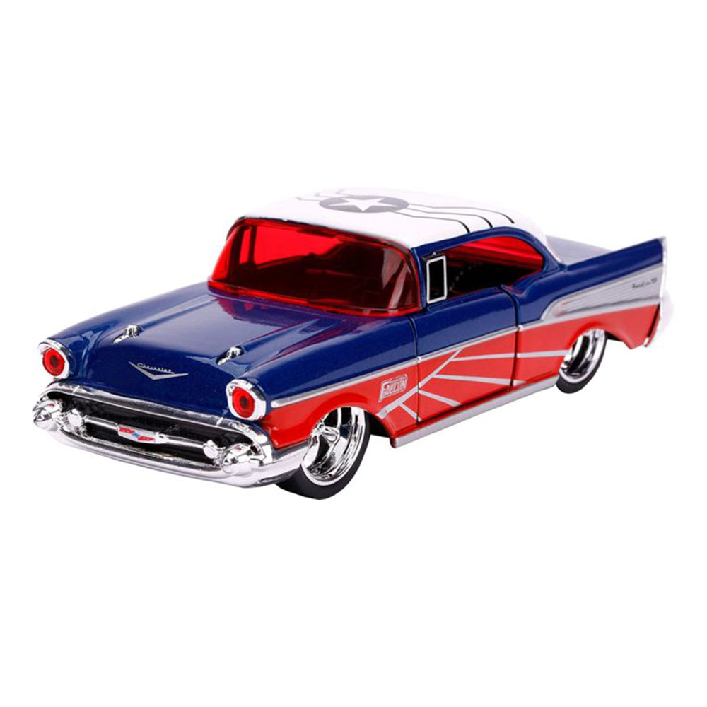 Jada 1:32 Scale Marvel Avengers Falcon 1957 Chevy Bel Air Diecast Vehicle