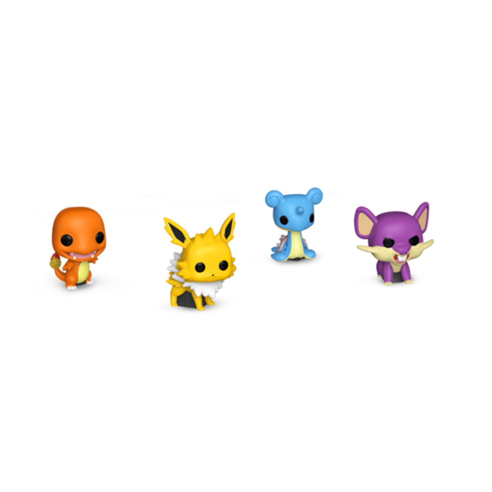 Funko Pokemon Charmander Jolteon Lapras & Rattata Bitty Pop! Figure Collectible