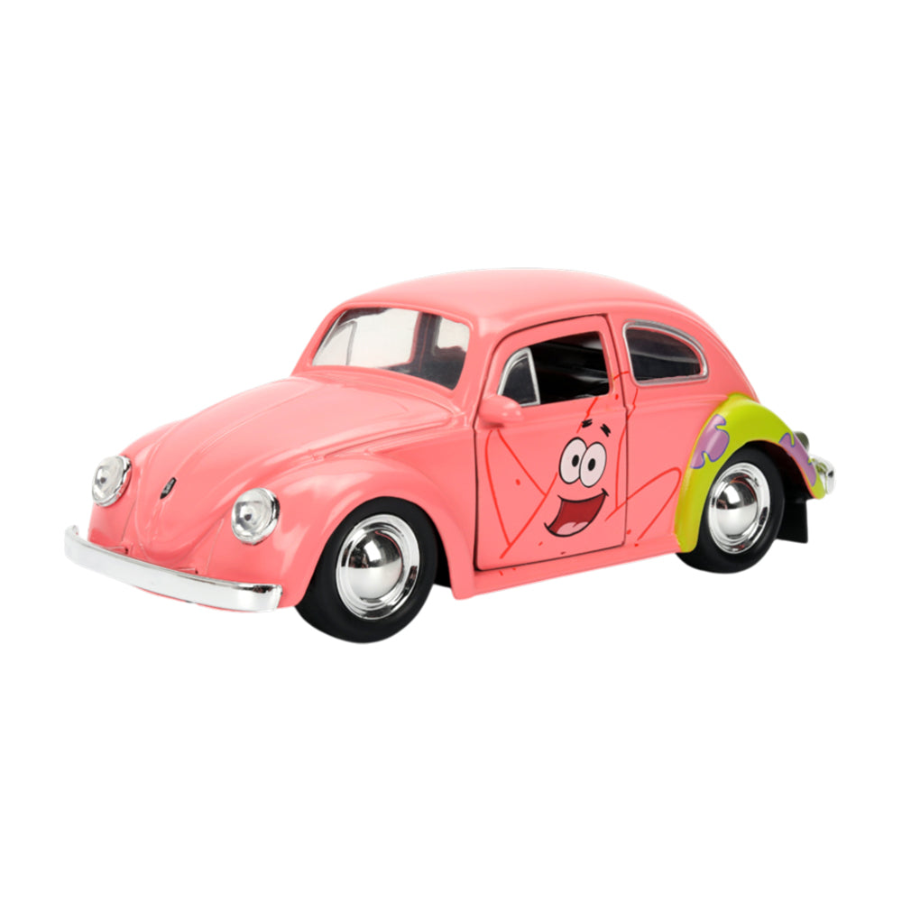 Jada 1:32 Scale Spongebob Squarepants 1959 Volkswagen Beetle Diecast Vehicle