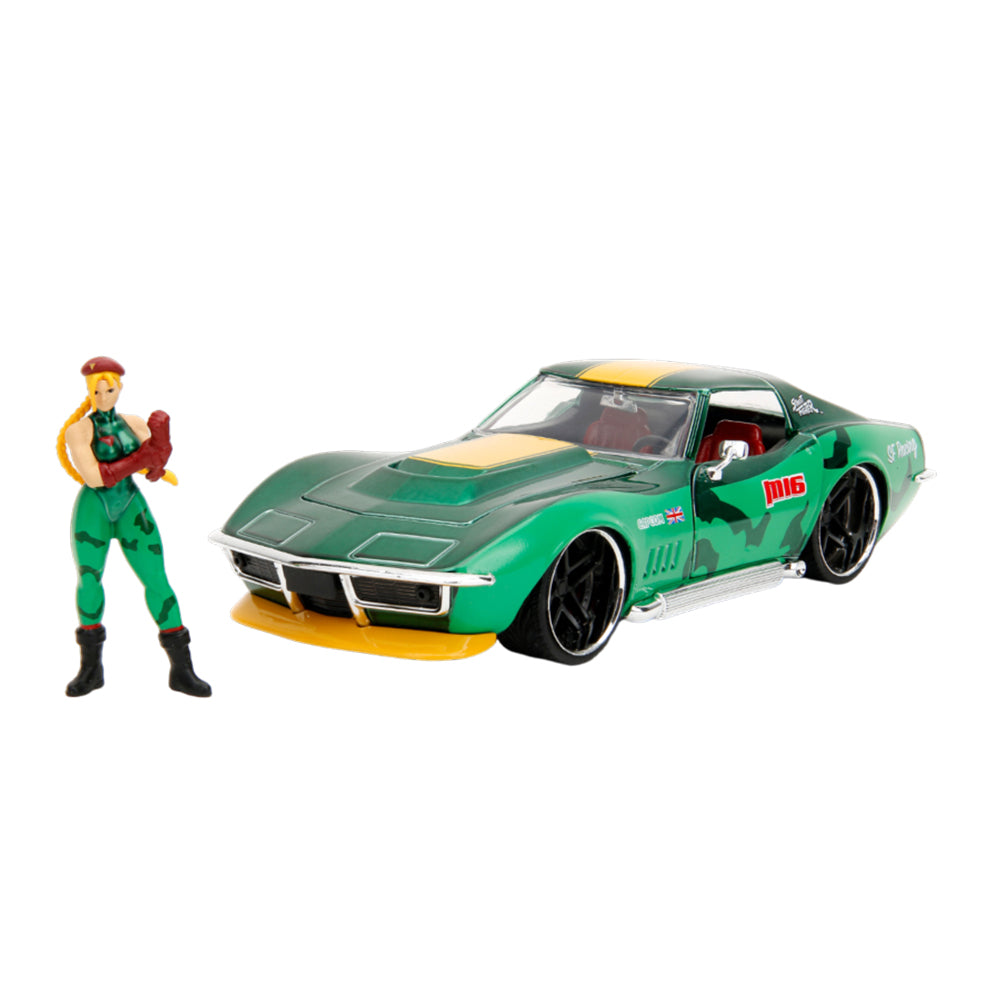Jada 1:24 Scale 1969 Chevrolet Corvette Stingray ZL1 With Cammy Figure Diecast Model