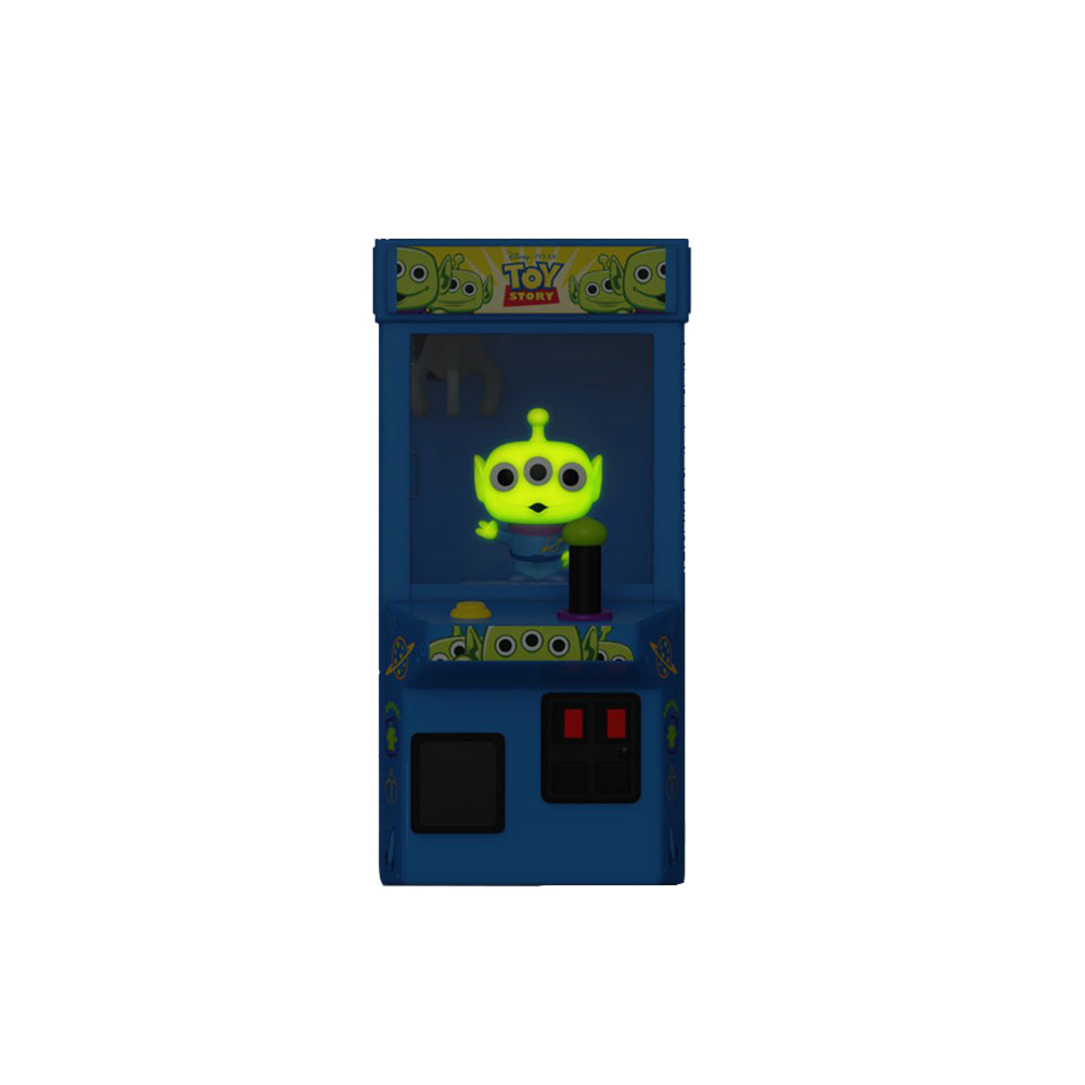 Funko Toy Story Alien Glow In The Dark Bitty Pop! Arcade Claw Machine Display