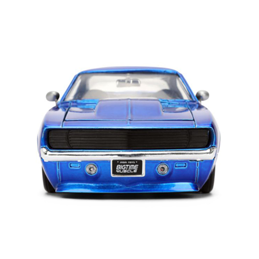Jada 1:24 Scale Big Time Muscle 1969 Chevrolet Camaro Blue Diecast Model Car