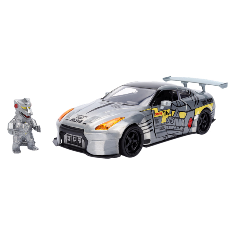 Jada 1:24 Scale Godzilla 2009 Nissan GT-R R35 Ben Sopra Diecast Car Model