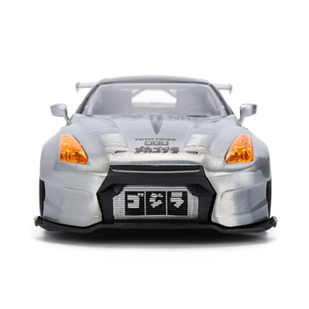 Jada 1:24 Scale Godzilla 2009 Nissan GT-R R35 Ben Sopra Diecast Car Model