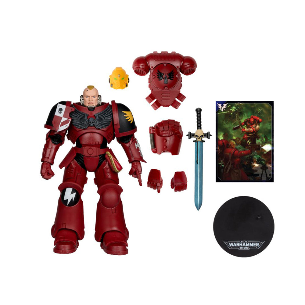 McFarlane Warhammer 40000 Blood Angel Assault Intercessor Sergeant 7" Figure Toy