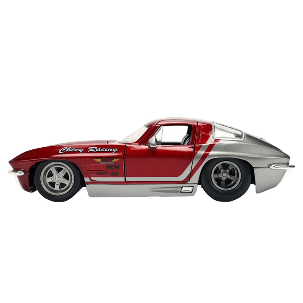 Jada 1:24 Scale Big Time Muscle 1963 Chevrolet Corvette Stingray Diecast Car