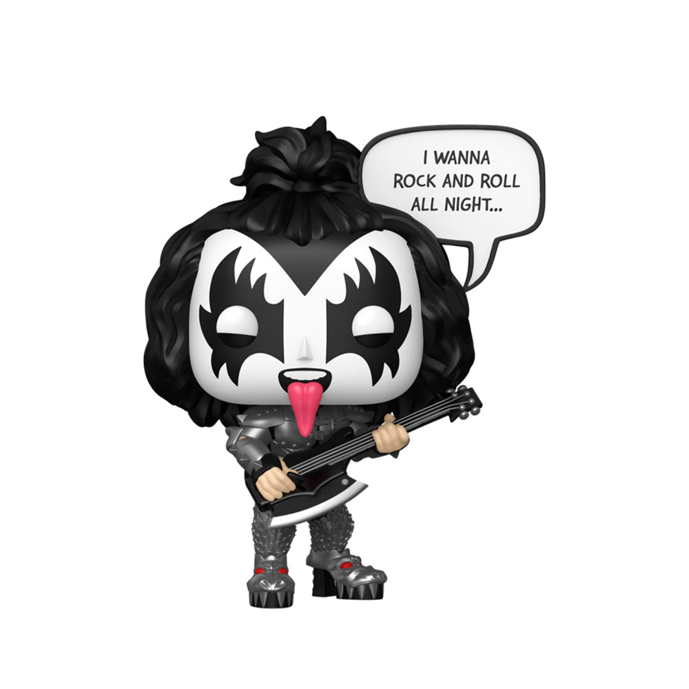 Funko KISS The Demon Rock & Roll All Night Pop! Vinyl Figure Sayings Collectible