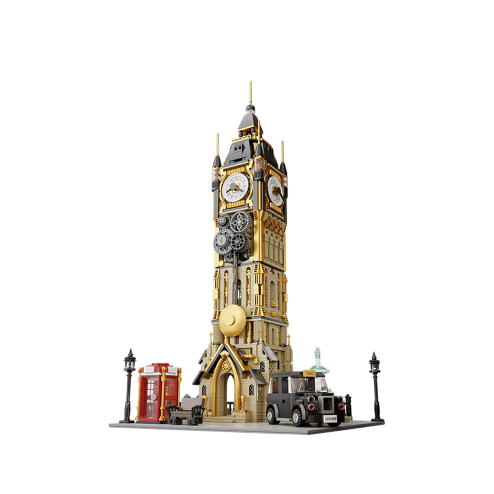 Pantasy Steampunk Series Bell Tower Construction 2424 Piece Kit Toy Model